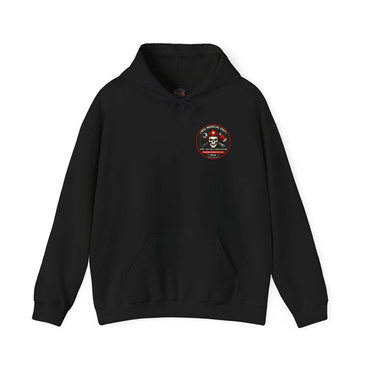 Firefighter Skull Hoodie — On-Call Firefighter EMT Rescue Badge Pullover